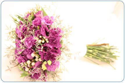 purple wedding boquet brisbane-queensland